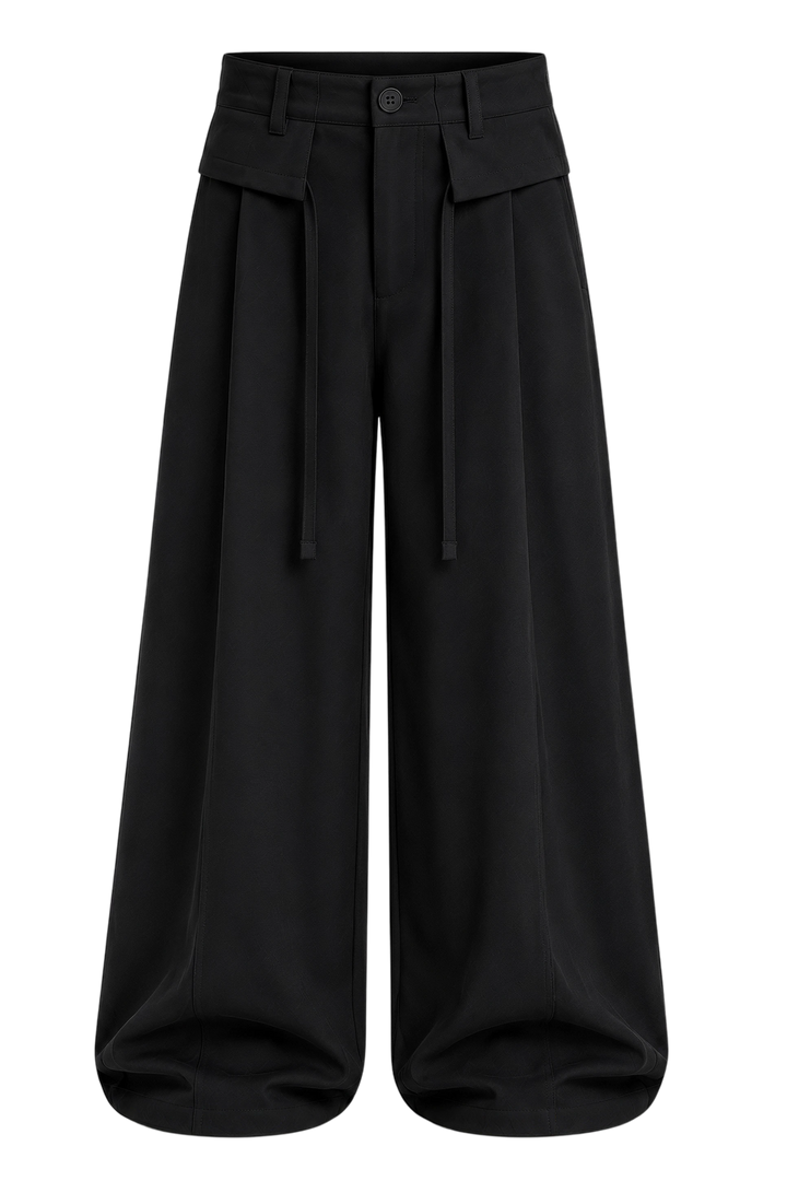 Off Supply Horizon Black Trousers