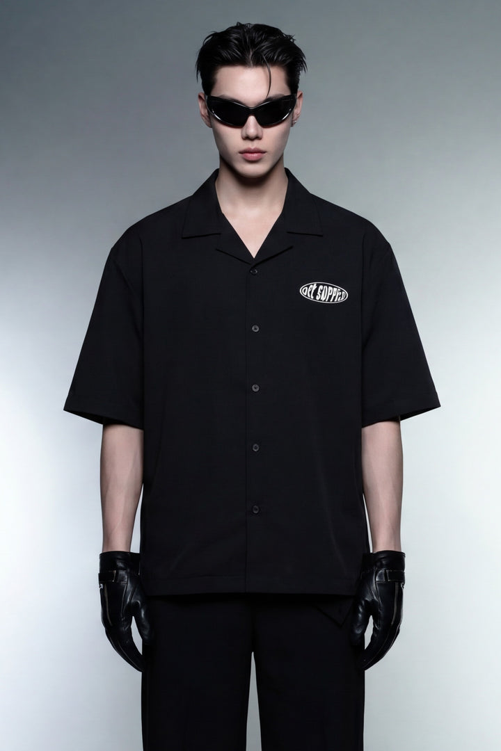 Assignment Off Supply Black Bowling Shirt