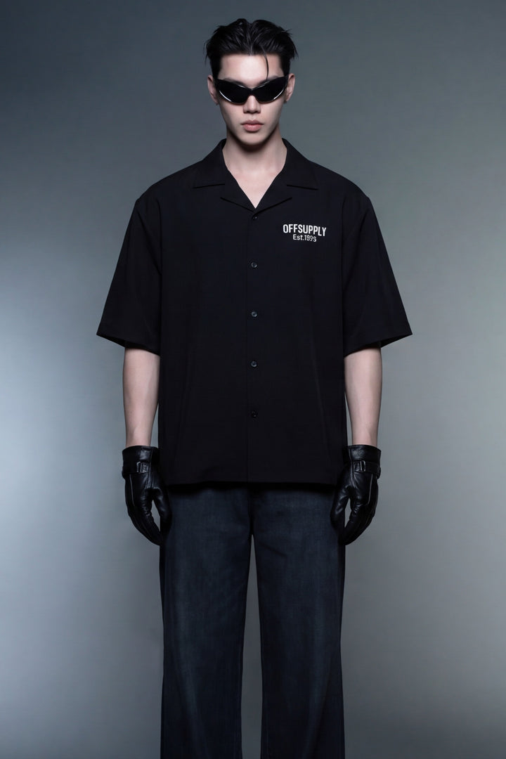 BLACK BOWLING SHIRT