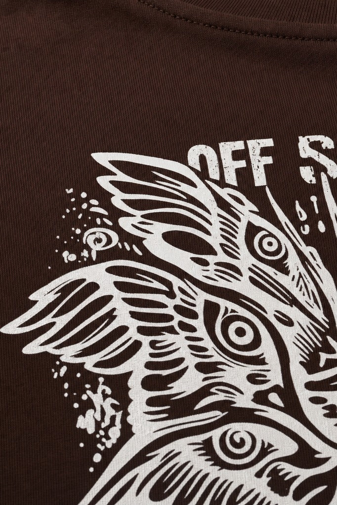 Off supply Eye Angel Brown T-shirt