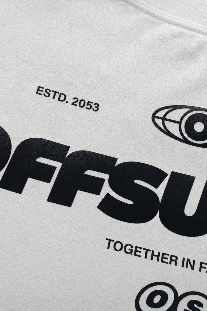 Off supply Together in Fashion white t-shirt