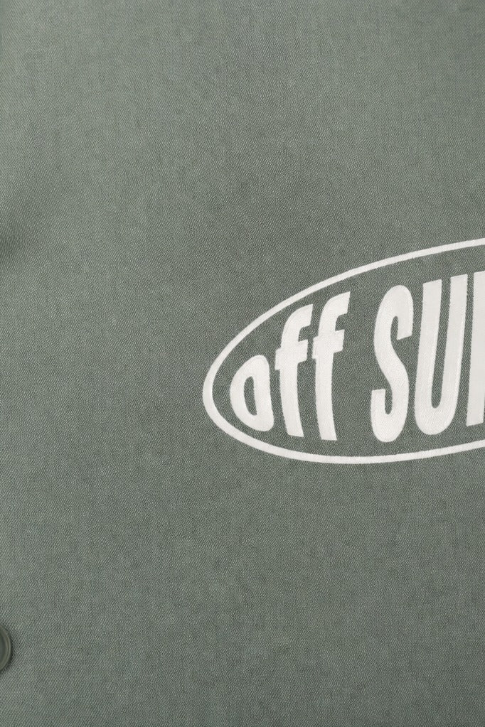 Off Supply Motion Dreams Sage Green Bowling Shirt
