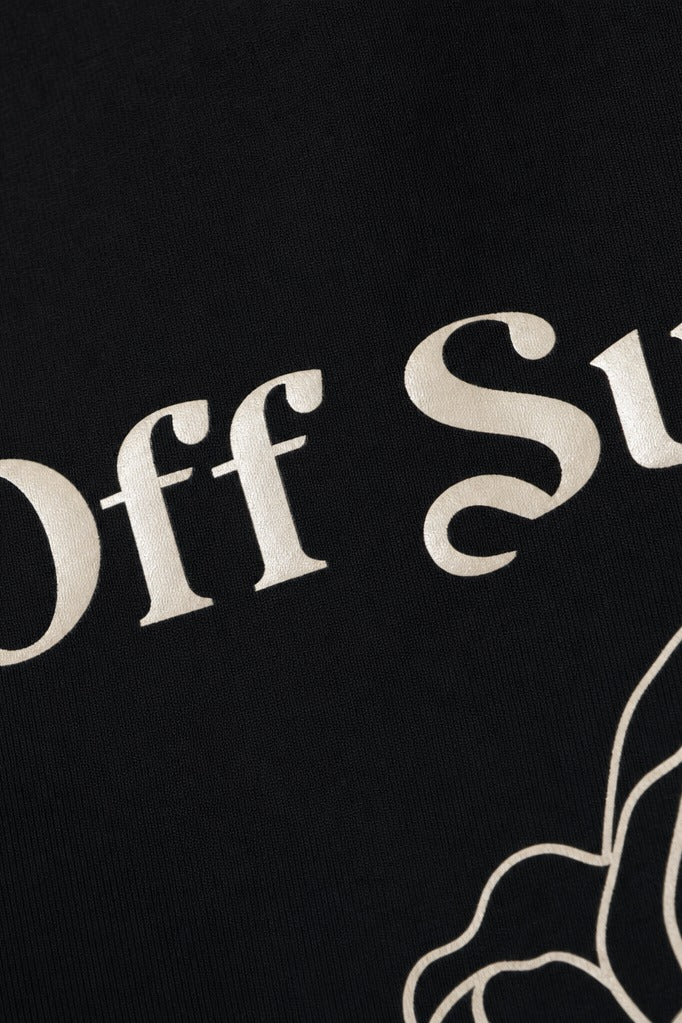 Off Supply Essence Black Crop Top
