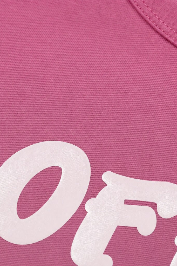 Off Supply Essence Pink Crop Top