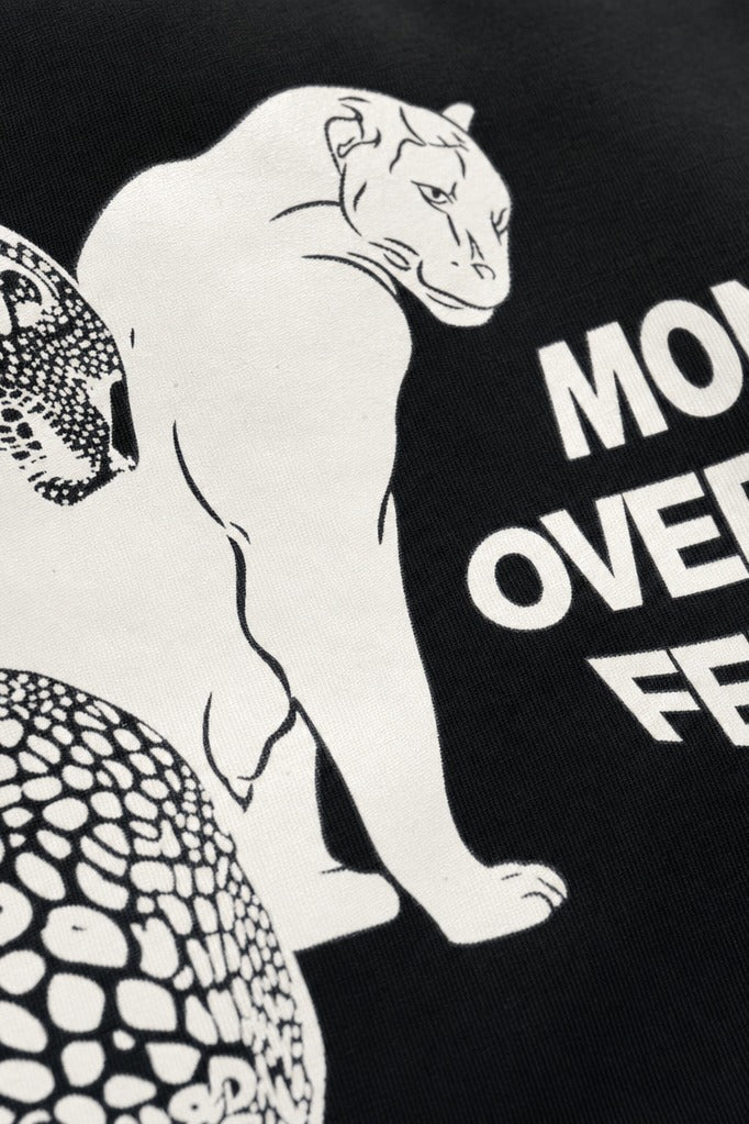 Off Supply Money Over Feelings Bowling Shirt - Black