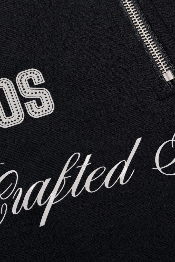 Off Supply Crafted For Legacy Black Quarter Zip T-shirt