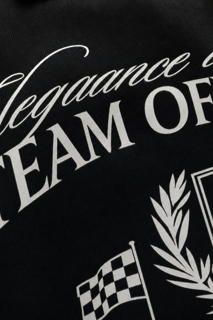 Off Supply Elegance In Motion Black Bowling Shirt
