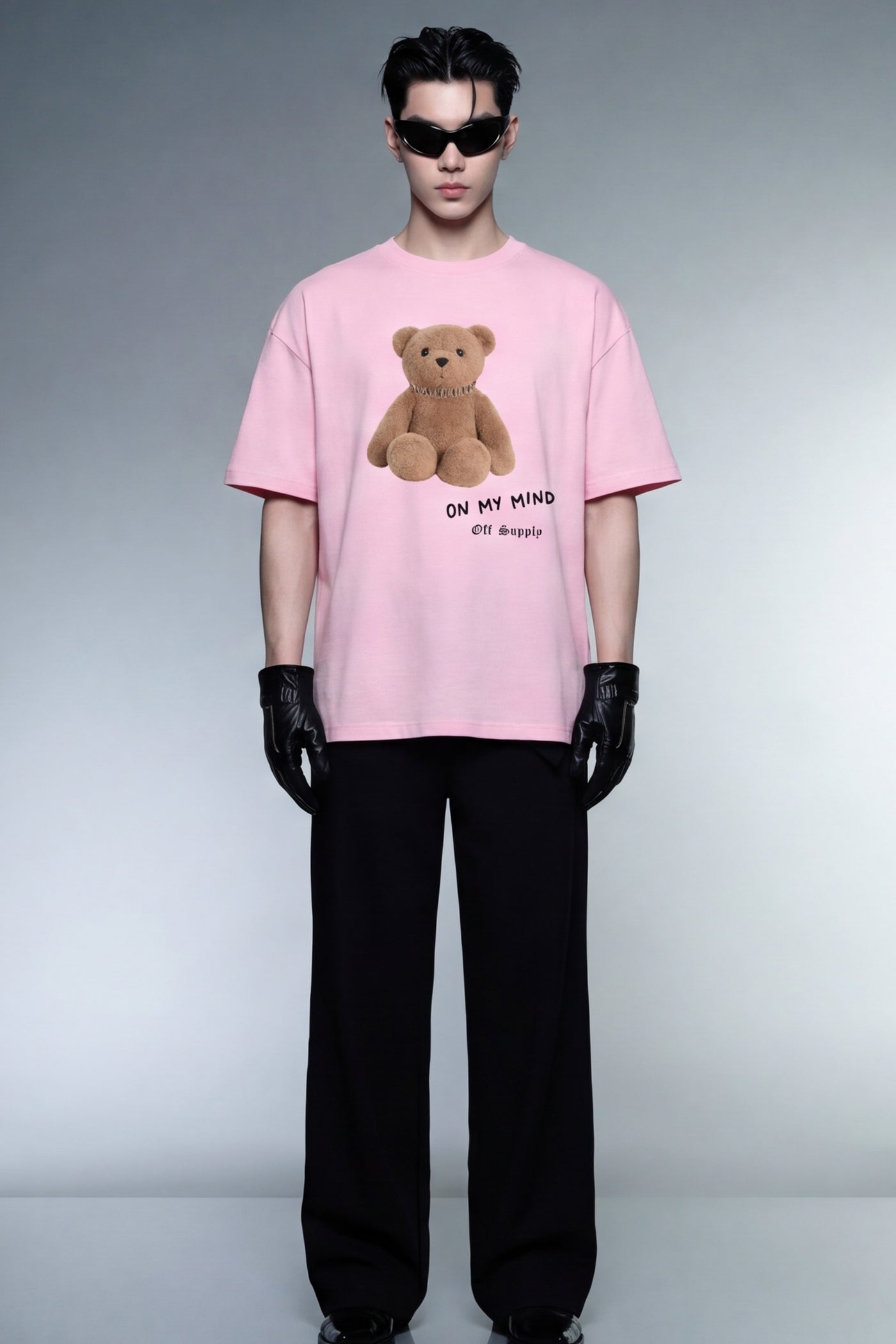 off-supply-bear-on-my-mind-classic-t-shirt model front