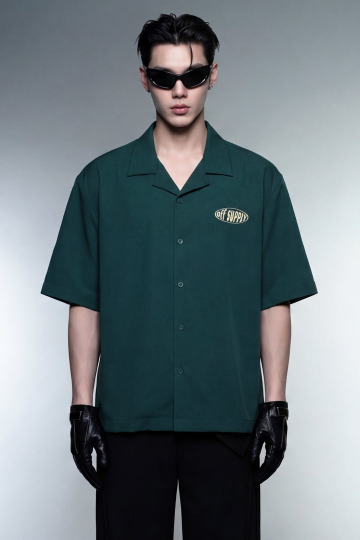 Self Love Off Supply Teal Bowling Shirt