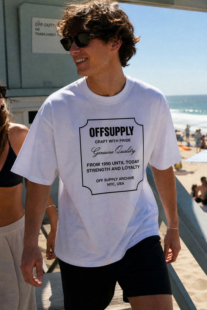 Off Supply Genuine Premium Quality Stamp T-shirt