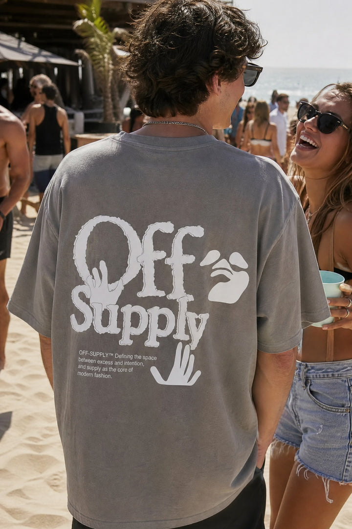 Off supply Modern Fashion grey t-shirt