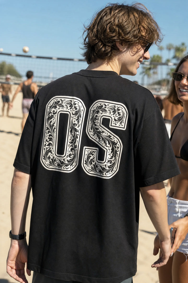 Off supply OS black T-shirt