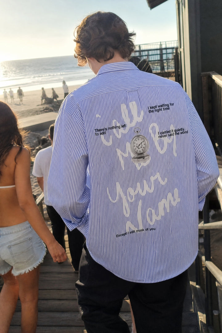 Off Supply Call Me By Your Name Blue Shirt