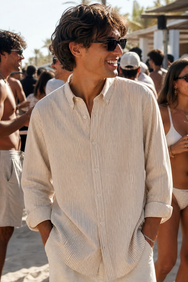 Off Supply Call Me By Your Name Beige Shirt