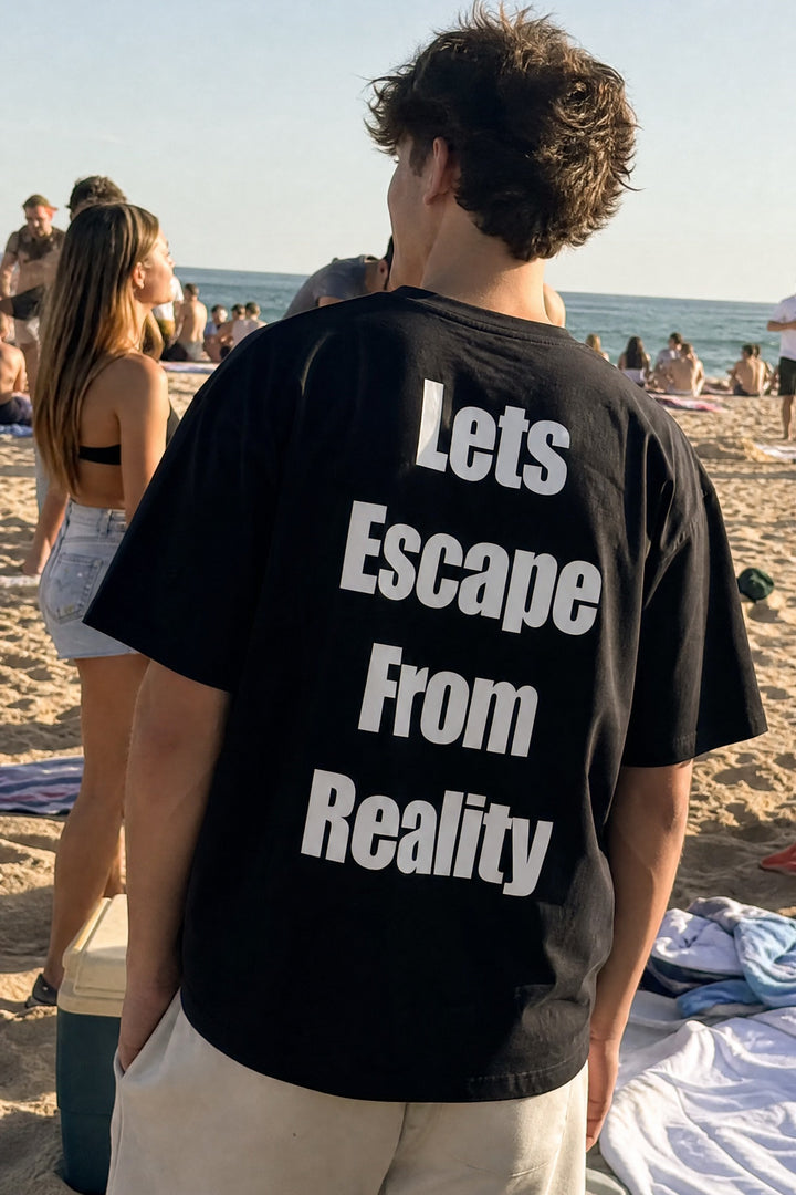Off supply Escape From Reality black t-shirt