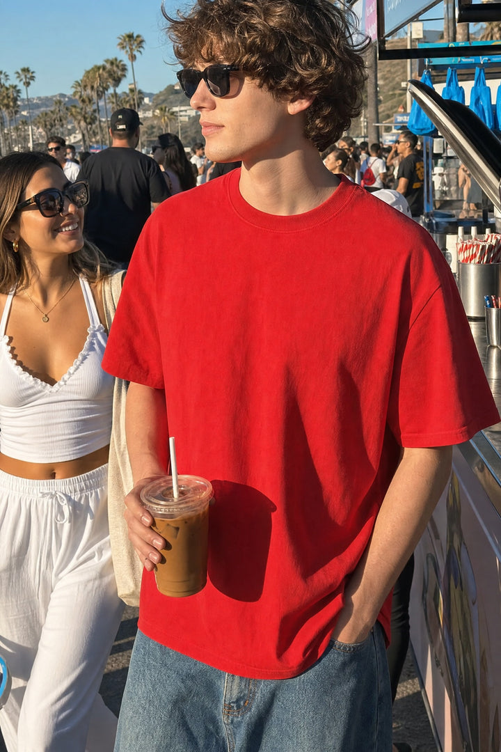 Off supply From another POV red t-shirt