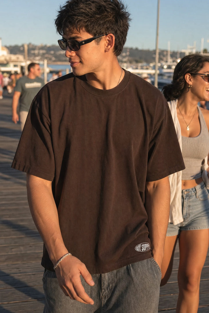 Off supply SOS Brown T-shirt