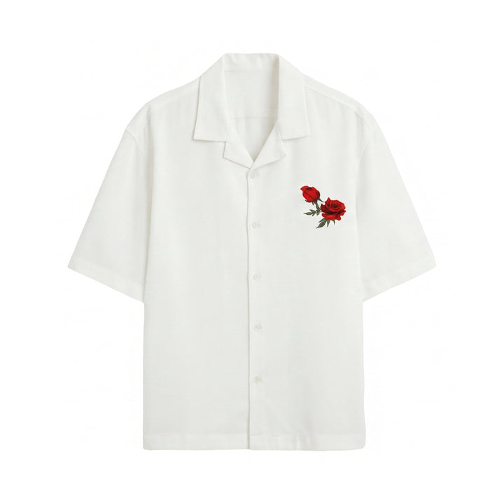 Off Supply Archive White Bowling Shirt