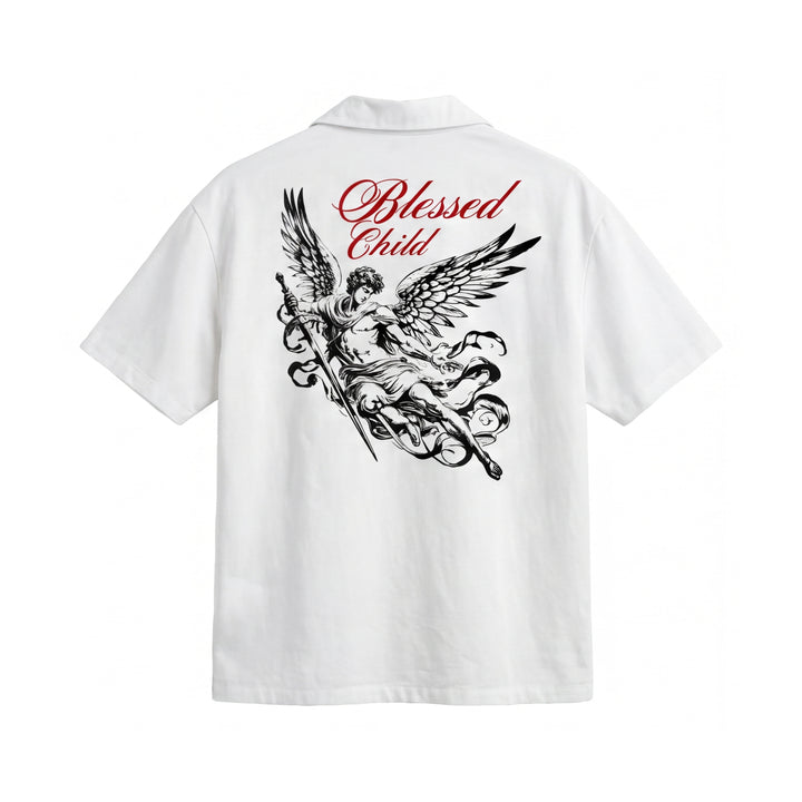 Off Supply Blessed Child Bowling Shirt - White