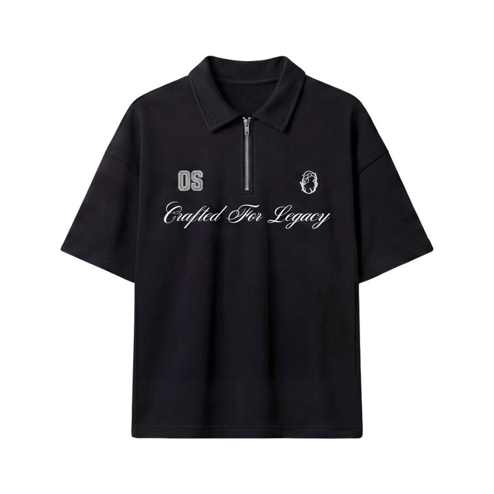 Off Supply Crafted For Legacy Black Quarter Zip T-shirt