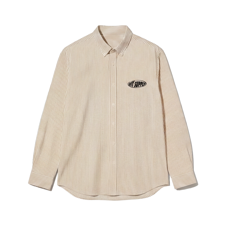 Twenties Off Supply Yellow Striped Shirt