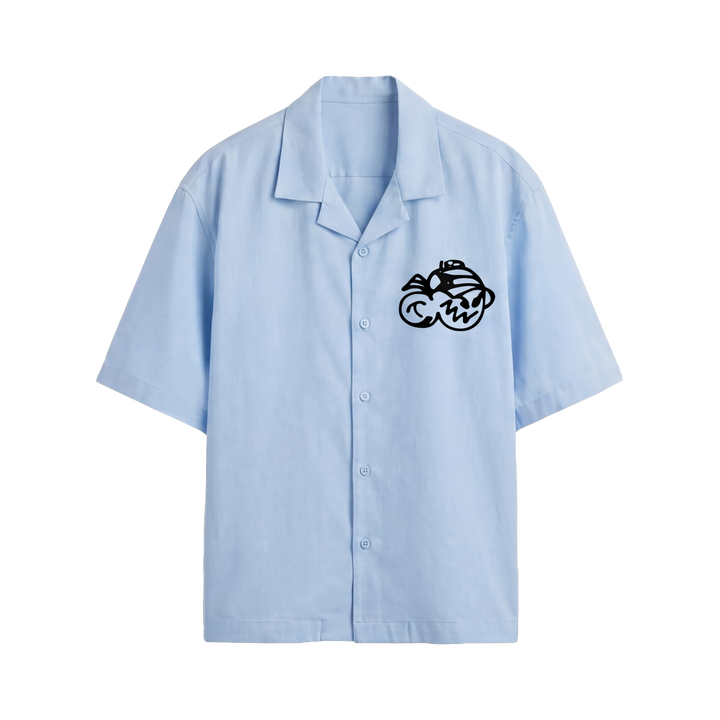 Off Supply Rogue Club Ice Blue Bowling Shirt