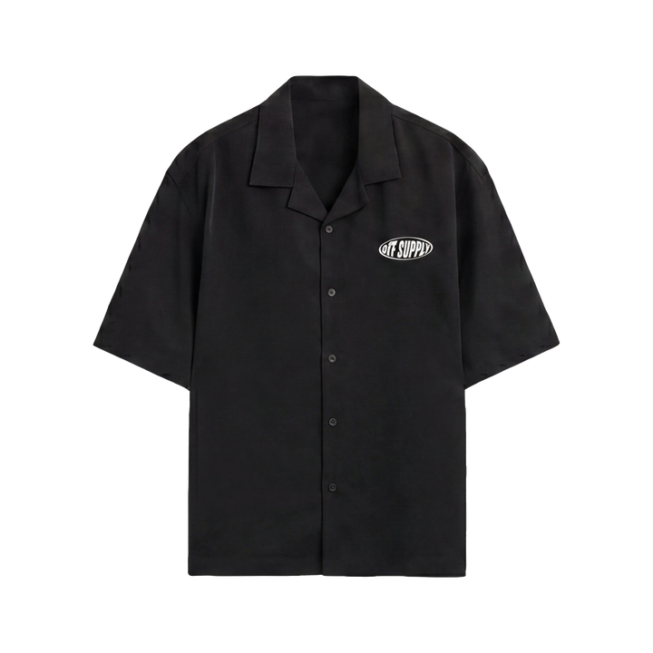 Assignment Off Supply Black Bowling Shirt