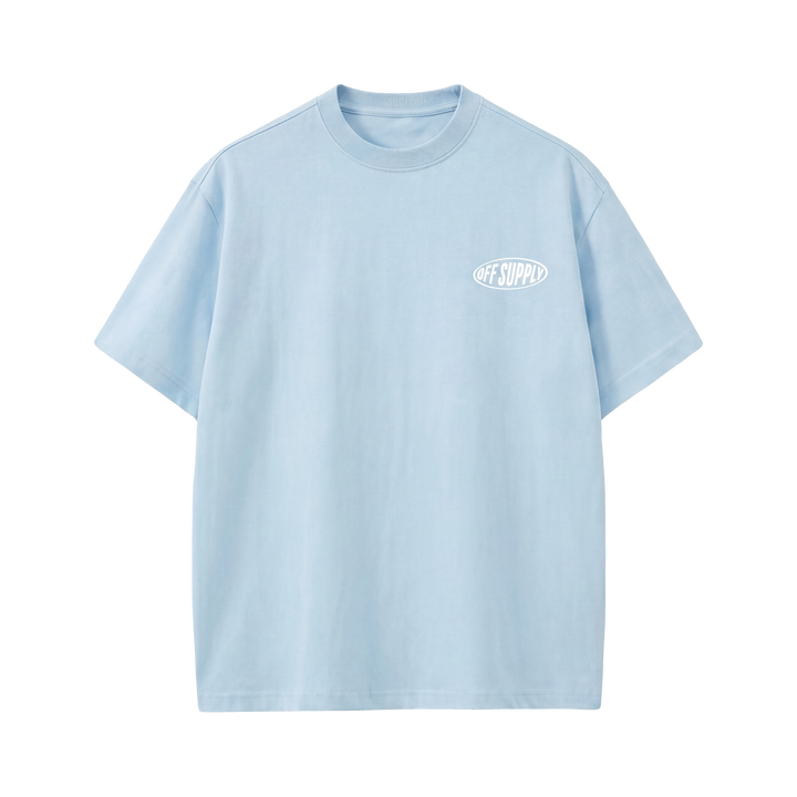Off supply Orange Dagger light blue t-shirt
