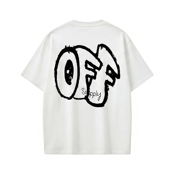 Off supply Club white t-shirt