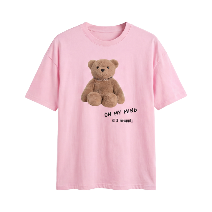 Off Supply Bear On My Mind Classic Pink T-shirt