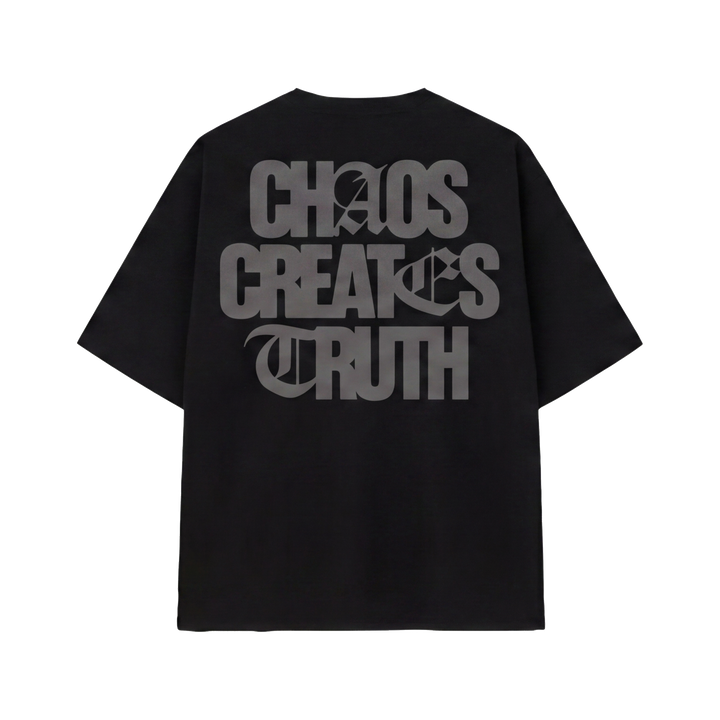 Off Supply Chaos Creates Truth T-shirt Black
