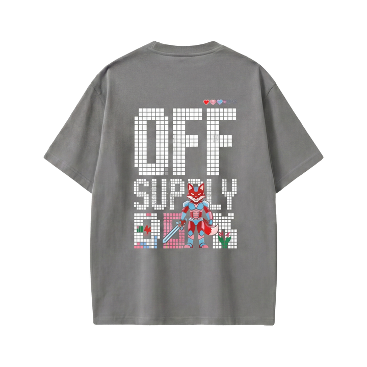 Off supply Pixel Warrior Grey T-shirt