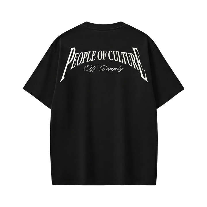 Off supply People of Culture Black t-shirt