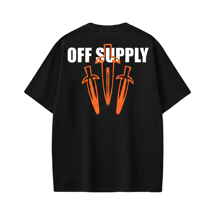 Off supply Orange Dagger black t-shirt