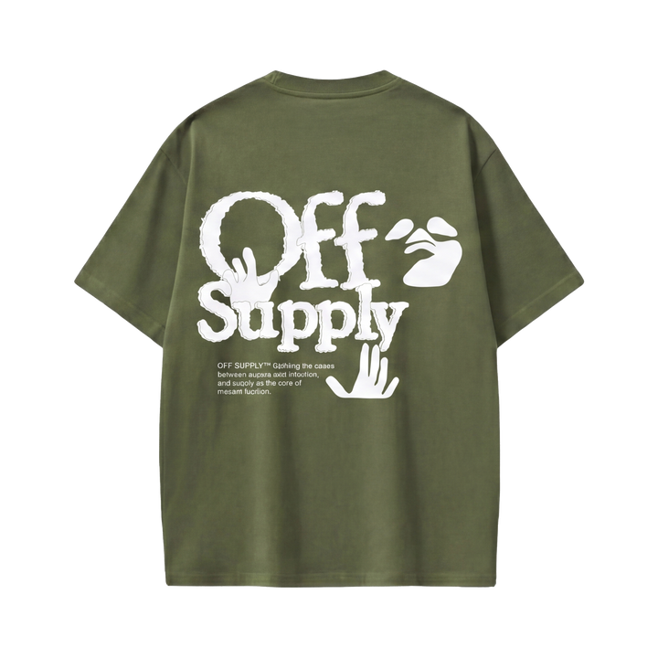 Off supply Modern Fashion olive green t-shirt