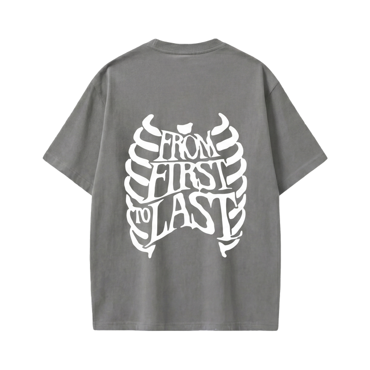 Off supply From First to last grey t-shirt
