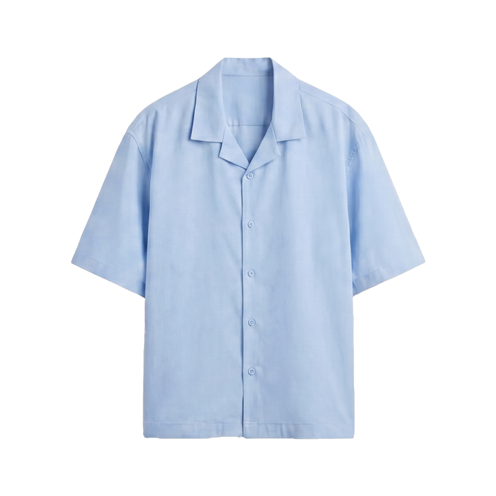 Off Supply Motion Bowling Shirt - Ice Blue