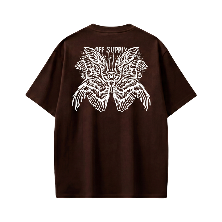 Off supply Eye Angel Brown T-shirt