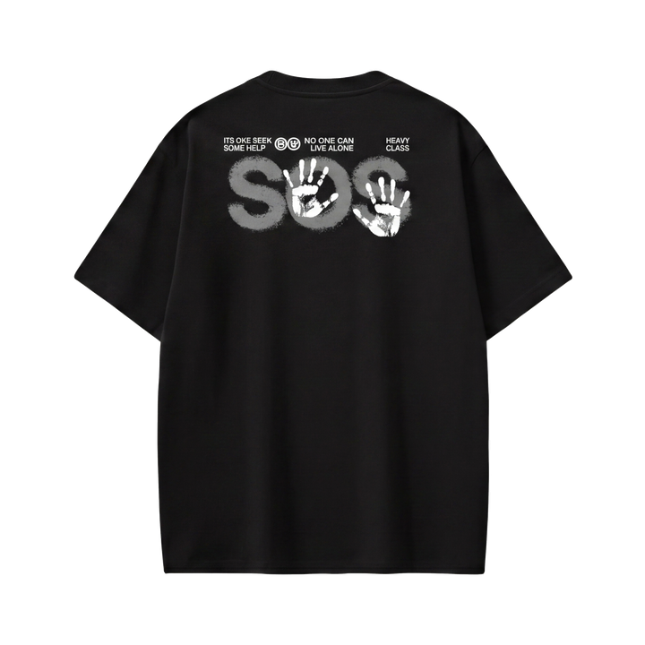 Off supply SOS Black T-shirt