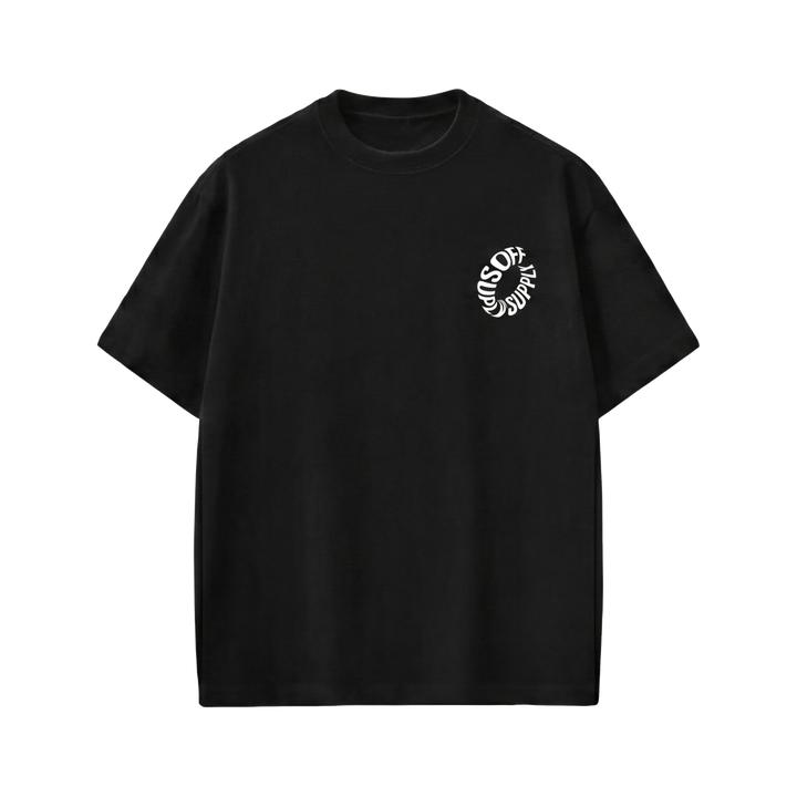 Off Supply Premium Heavyweight Graphic Black T-Shirt